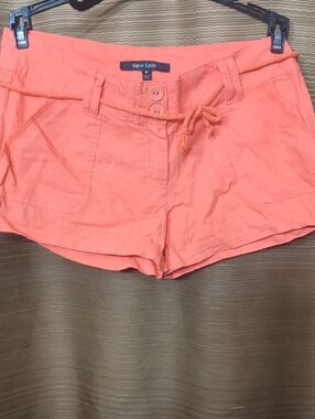 New Look Coral-Orange Women's Shorts